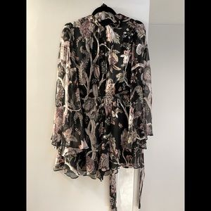 Silk Zimmerman shorts Romper